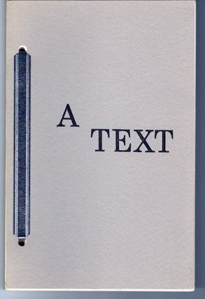 Item #1143 A TEXT: for those how ever here. J. D Whitney, Choreography by