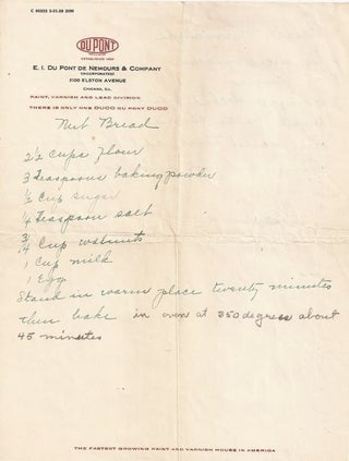OFFICIAL LETTER FROM UNION PACIFIC RAILROAD COMPANY REGARDING CUISINE ON TRAIN 38