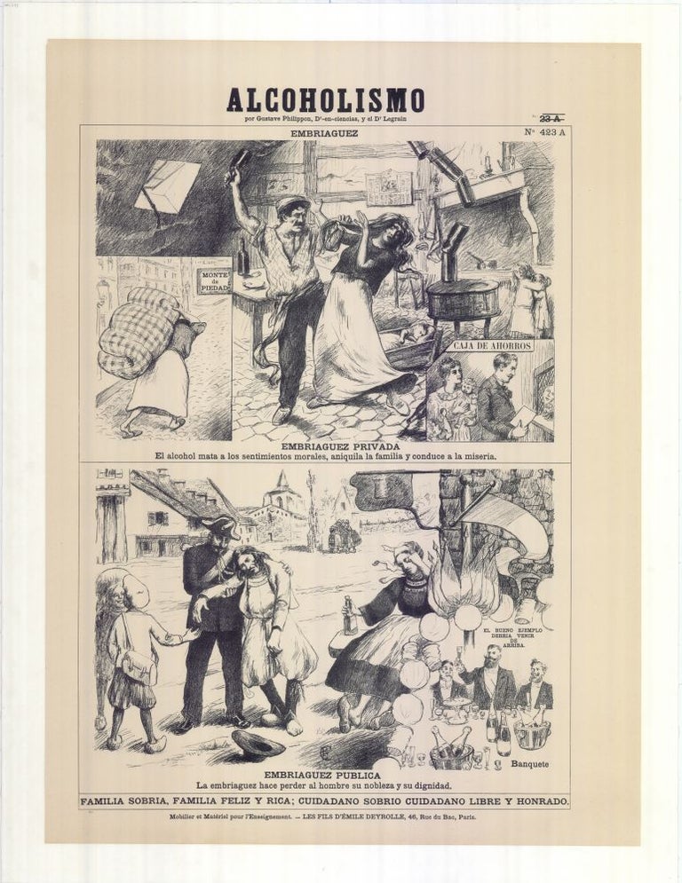 Item #1397 Alcoholismo por Gustave Philippon y el Dr. Legrain. Gustave PHILIPPON.