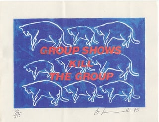 Item #1409 GROUP SHOWS KILL THE GROUP. Les LEVINE