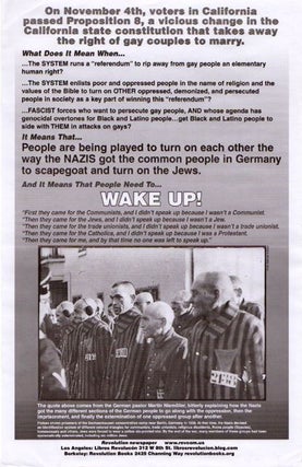Item #1432 WAKE UP! CHALLENGE PROPOSITION 8