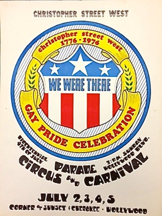 Item #1440 CHRISTOPHER STREET WEST / 1776-1976 / GAY PRIDE CELEBRATION [poster