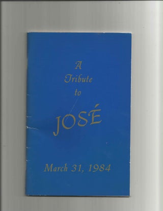 Item #1647 A Tribute to Jose; March 31, 1984. GAY RIGHTS, Jose Julio SARRIA