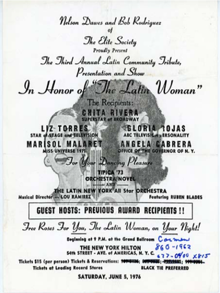 Item #1933 Presentation Third Annual Latin Community Tribute, Show In Honor of "The Latin Woman"