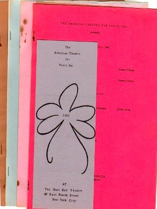 Item #201241 A Small Collection of ephemera: THE AMERICAN THEATRE FOR POETS, Inc